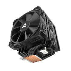 Sharkoon A60 Black Air hladnjak za CPU, 2x120 mm, PWM, 260 W, crni (A60 Black Air Cooler)