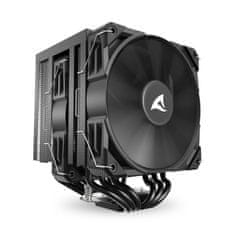 Sharkoon A60 Black Air hladnjak za CPU, 2x120 mm, PWM, 260 W, crni (A60 Black Air Cooler)