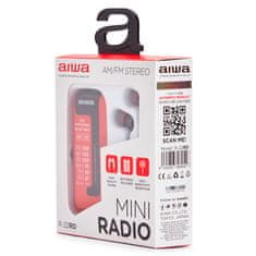 AIWA R-22RD prijenosni AM/FM radio sa slušalicama