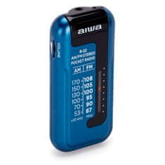 AIWA R-22BL prijenosni AM/FM radio sa slušalicama