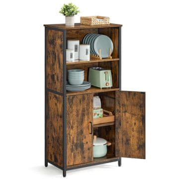 Songmics Samostojeći ormarić 60x35x1245 cm smeđa