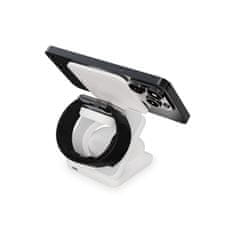 Ksix bežični punjač 3u1 15W, sklopivi, MagSafe & Qi kompatibilan, bijeli