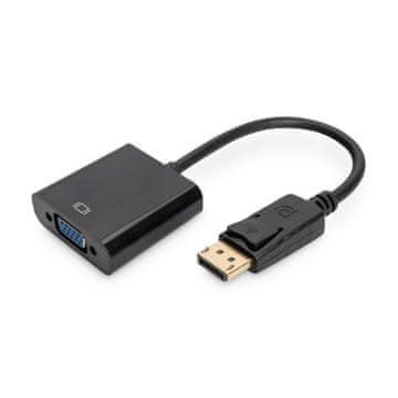 Digitus DisplayPort-VGA adapter 15 cm crni crni AK-340403-001-S