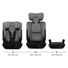 Kinderkraft I-COMFY autosjedalica, 76-150 cm, i-Size, tamno siva