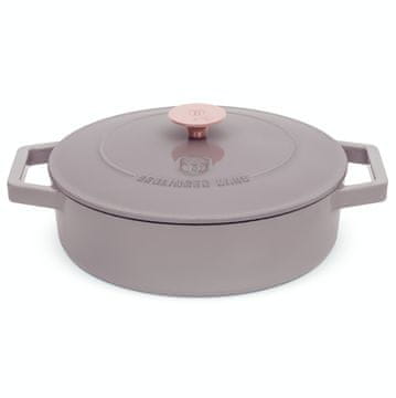 Berlingerhaus Lijevanoželjezna posuda za pečenje s poklopcem, 26 cm, Taupe kolekcija