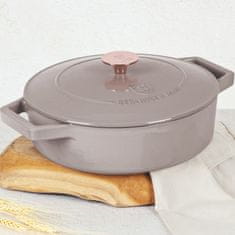 Berlingerhaus Lijevanoželjezna posuda za pečenje s poklopcem, 26 cm, Taupe kolekcija