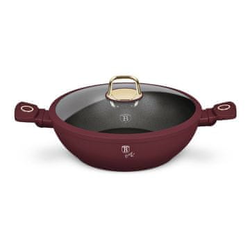 Berlingerhaus Wok tava s poklopcem i titanskim premazom, 30 cm, Leonardo kolekcija