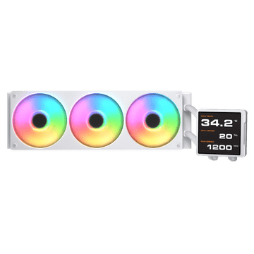 Cougar Poseidon Vistek Pro ARGB 240 vodeno hlađenje za CPU, bijelo (CGR-PSDVPRGB-W-240)