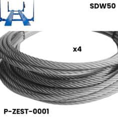 AXZ s.r.o. Set čeličnih užadi za četverostupnu dizalicu SDW50