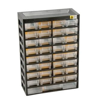 Allit Polica s ladicama s 33 ladice - 303x133x434 mm