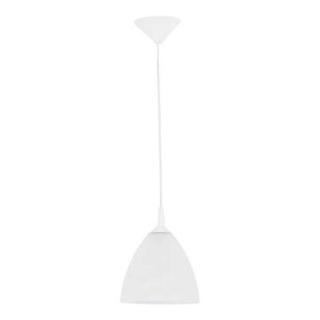 Viseća lampa sa staklenim sjenilom, bijela, Ø23 cm, BARTEK, 1xE27, 15W, ALF9109 Alfa