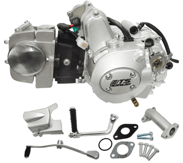 BTS 152FMI horizontalni motor, 125cc 4T, 4-stupanjski ručni mjenjač, srebrna