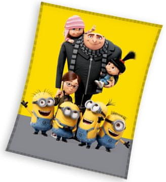 Carbotex Dječja deka prekrivač 130x160 Minionki
