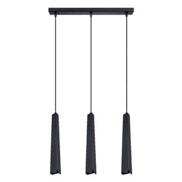 Sollux PRYSM 3L crna viseća lampa