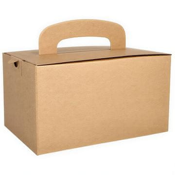 Papstar Kutija za ručak s ručkom 22,5 x 15,5 x 12,5 cm 20 kom.
