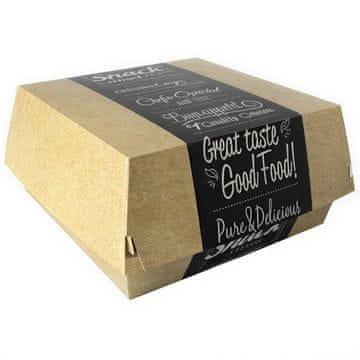 Papstar Good Food kutija za burgere 15,5 x 15,5 x 9 cm 50 kom.