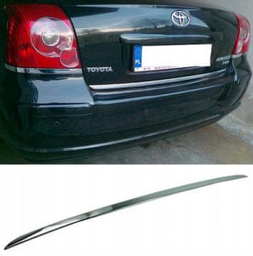 Toyota Avensis T25 Hatchback - kromirana traka na poklopcu motora