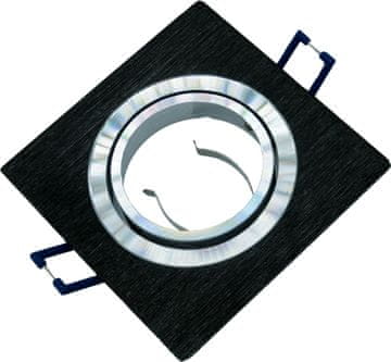 Pokretni stropni reflektor crno-srebrni GU10 kvadratni ID-1021 Idealed