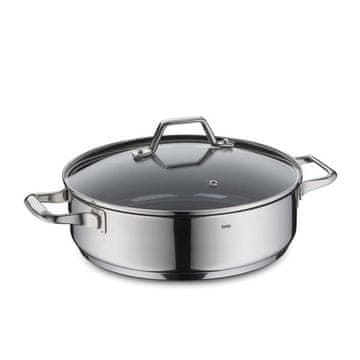 Kela Tava KL-11586 serving bowl with lid Lucca stainless steel 28x8.5 cm 4l