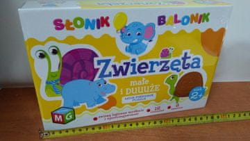 igra VELIKE I MALE ŽIVOTINJE BALON SLON