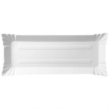 Bijeli kartonski pladanj "Riba" 33 x 14 cm 500 kom.