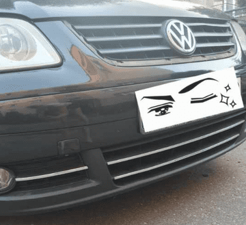 VW Touran I - Kromirana obloga za masku hladnjaka Tuning
