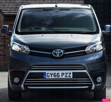 Toyota proace - Kromirana rešetka i letvice branika