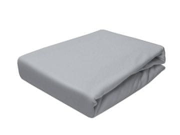 Posteljina Jersey s gumicom J. szara 200x220