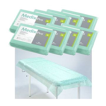 BE Jednokratne plahte 80cm x 210cm zelene 20g MedixPro 80kom