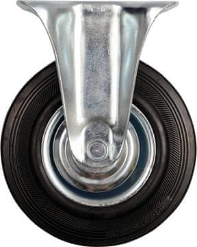 Vorel Fiksni kotač s crnom gumom 100 mm / 87302 /