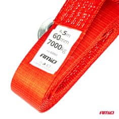 AMIO Traka za vučno uže 7000 kg 60 mm 5 m kuka + kuka -03991