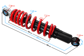 Moretti Amortizer za ATV 110 27cm/7mm
