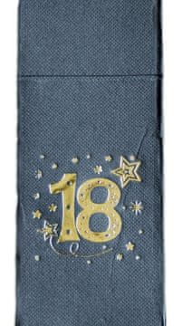 Crne salvete od 20 komada, 18 stranica, 32 x 38 cm Kie-18black