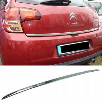Citroen C3 II 08 - kromirana lajsna na poklopcu motora
