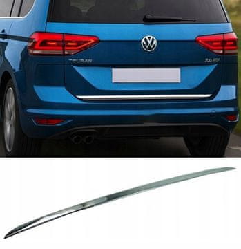VW Touran III 5T1 15 - kromirana lajsna na vratima prtljažnika, tuning