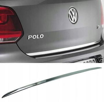 VW polo 5 V - kromirane trake, tuning kromiranih vrata prtljažnika