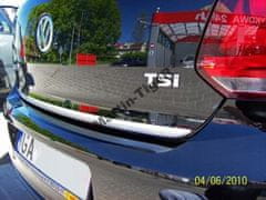 VW polo 5 V - kromirane trake, tuning kromiranih vrata prtljažnika