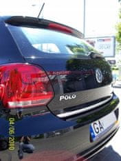 VW polo 5 V - kromirane trake, tuning kromiranih vrata prtljažnika