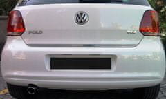 VW polo 5 V - kromirane trake, tuning kromiranih vrata prtljažnika
