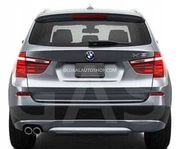 BMW X3 F25 - kromirana obloga, poklopac prtljažnika, stražnji dio