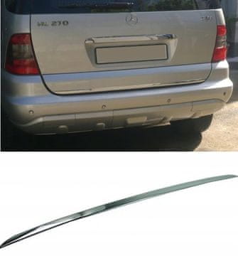 Tuning kromiranih ukrasnih elemenata na vratima prtljažnika za Mercedes ML M klasu W163