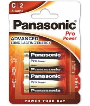 2 kom PANASONIC LR14 PRO POWER baterije