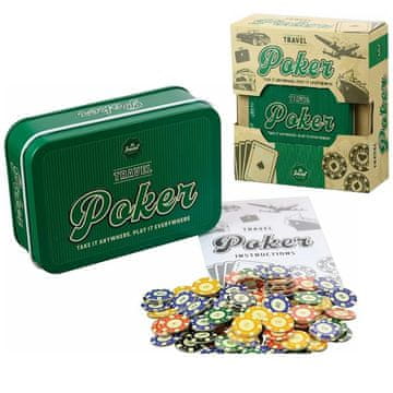 TEXAS POKER MINI DŽEPNI SET 108 ŽETONA