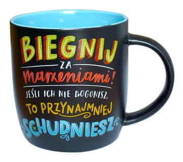Šalica za pisanje kredom 300 ml "Trči za svojim snovima" TB-002