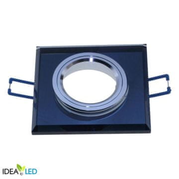 Stropni reflektor IP20 kvadratno ogledalo crno PROVERO GU10 ID-1083 Idealed