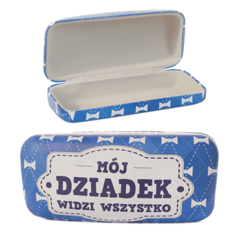 CLOCKODILE Futrola za naočale za djeda s natpisom MOJ DJED VIDI SVE