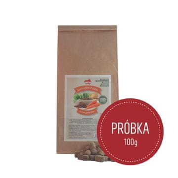 E.I. Janjetina s povrćem za pse uzorak 100g | hrana za peć na kamenu |