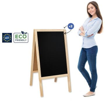 Drvena A-ploča Classic L (61x118 cm) - prirodna