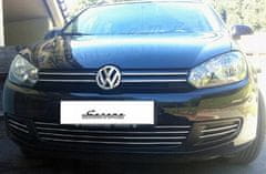 VW Golf VI 6 - Kromirane letvice za rešetku BEZ halogena