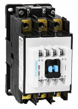 HYUNDAI - KONTAKTOR HGC 100A AC3/440V, 3P + 2NO2NC, 230V 50HZ / 250V 60HZ, AC1-145A, EU AC690V,